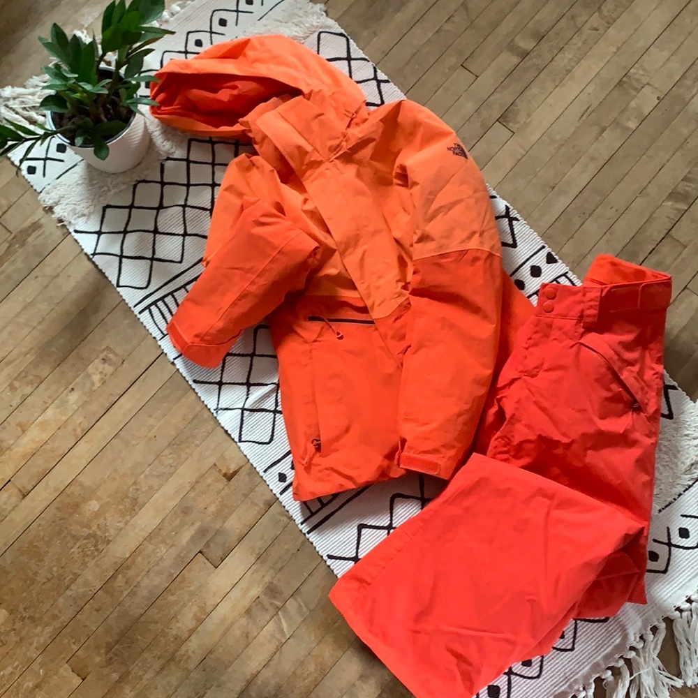 The North Face matching coat and snow pants